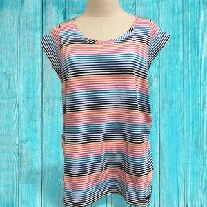 DKNY Multicolor Striped Top